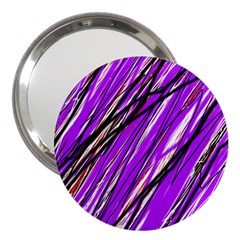 Purple Pattern 3  Handbag Mirrors by Valentinaart