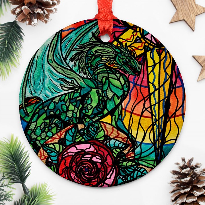 Dragon - Round Ornament (Two Sides)