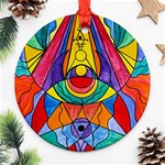 Arcturian Insight Grid - Round Ornament (Two Sides) Front