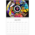 Frequency Wall Calendar - 2020 Jul 2020