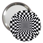 Optical-illusion-chessboard-tunnel 3  Handbag Mirrors Front