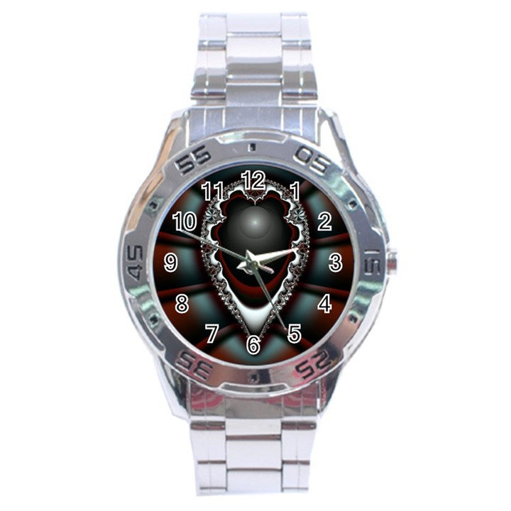 fractal eye Stainless Steel Analogue Watch